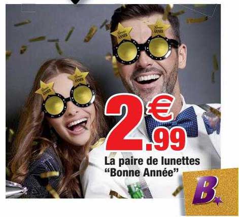 le paire de lunettes "bonne année"