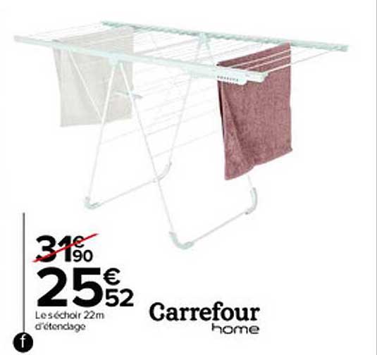 le séchoir 22 m d'étendage