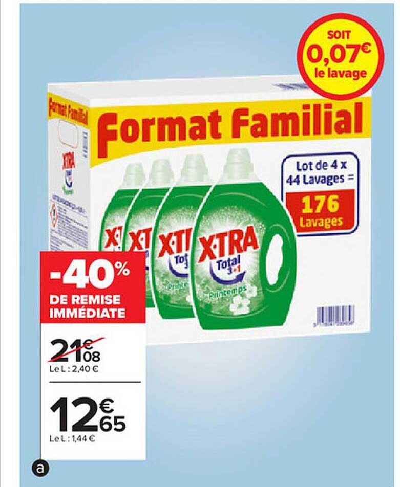 lot de 4x 44 lavages
