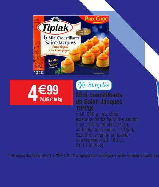 mini croustillants de saint-jacques tipiak