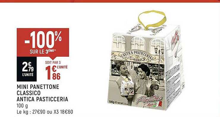 mini panettone classico antica pasticceria