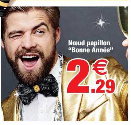 noeud papillon "bonne année"