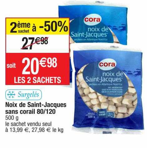 noix de saint-jacques sans corail 80-120