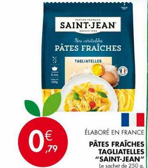 pâtes fraîches tagliatelles "saint-jean"