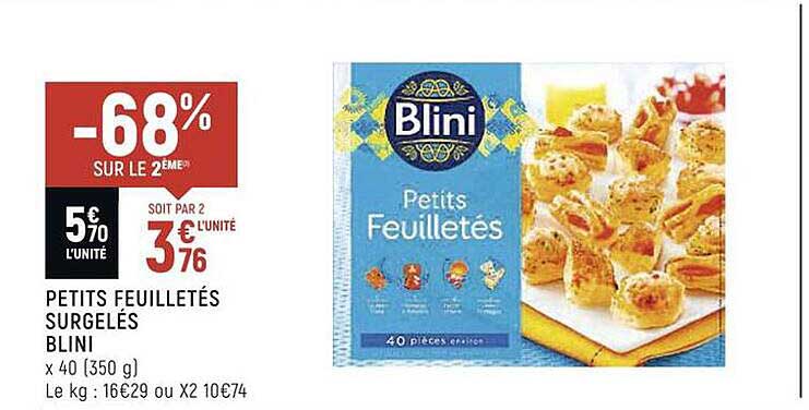Petits Feuilletés Surgelés Blini
