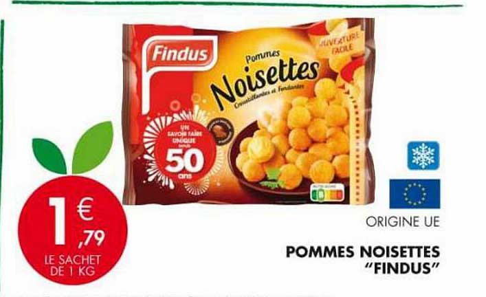 Pommes Noisettes "findus"