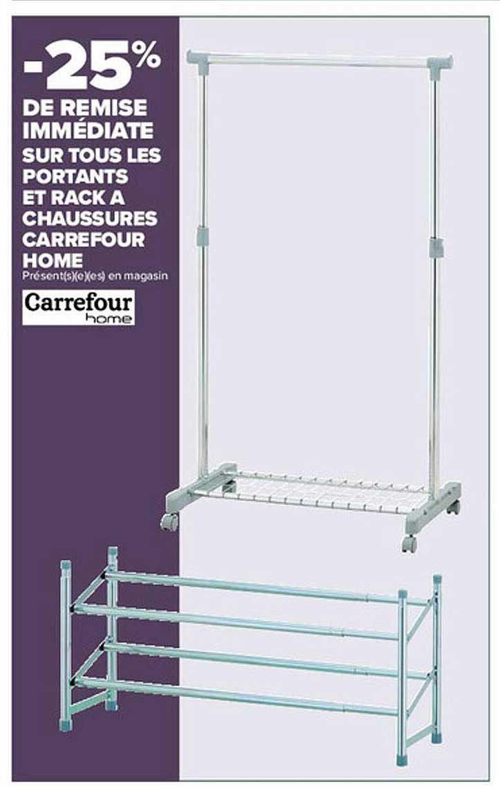 portants et rack à carrefour home