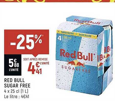 red bull sugar free