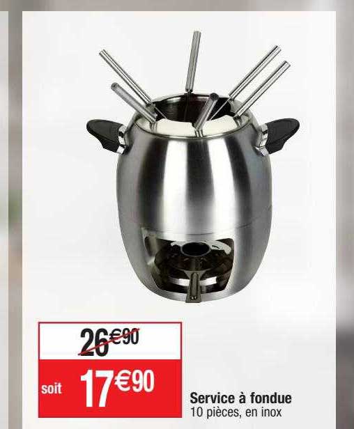 Service à Fondue