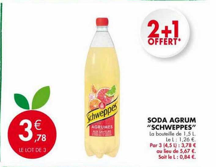 soda agrum "schweppes"