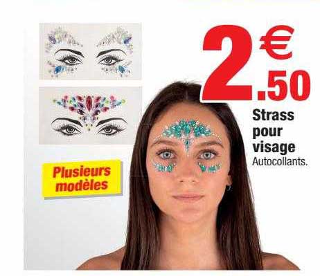 strass pour visage
