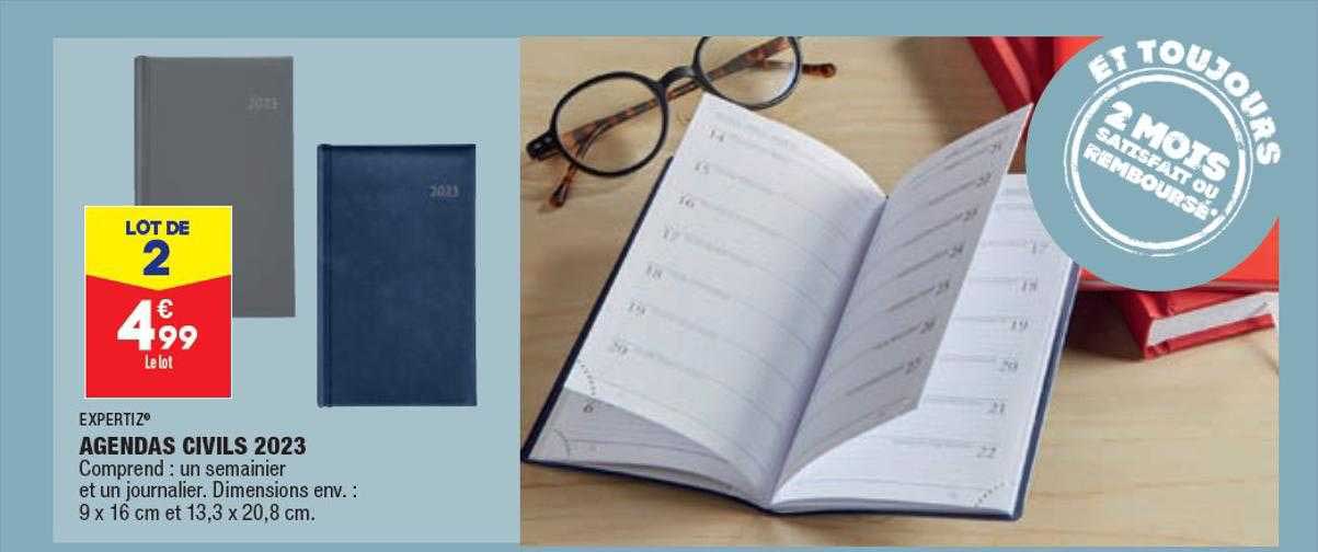 agendas civils 2023 expertiz