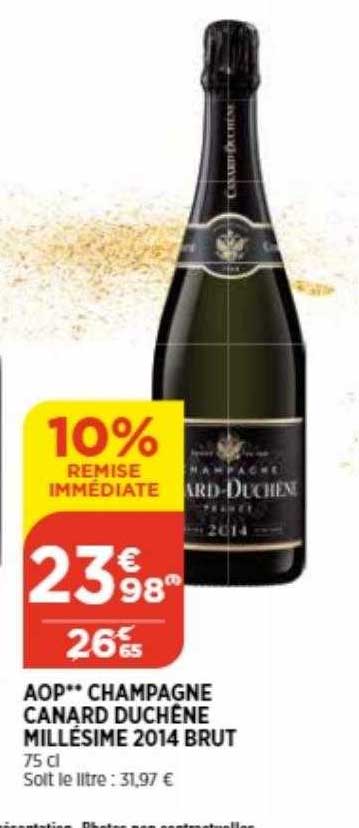 aop champagne canard duchêne millésimé 2014 brut