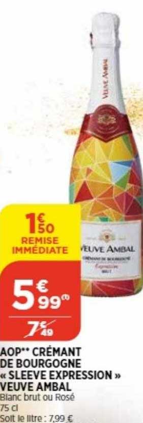 aop crémant de bourgogne «sleeve expression» veuve ambal