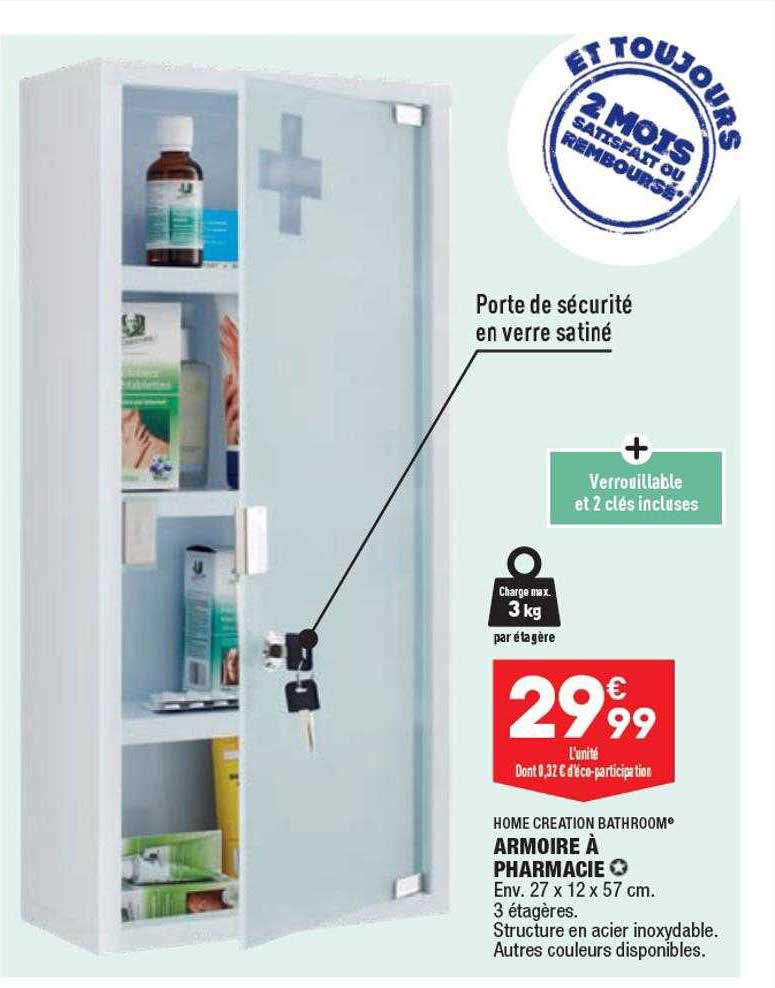 Armoire à Pharmacie Home Création Bathroom