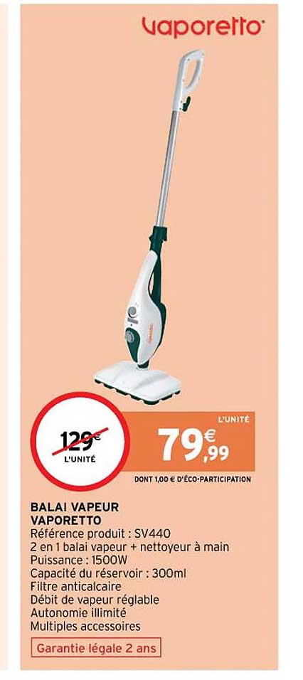 balai vapeur vaporetto