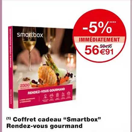 coffret cadeau "smartbox" rendez-vous gourmand