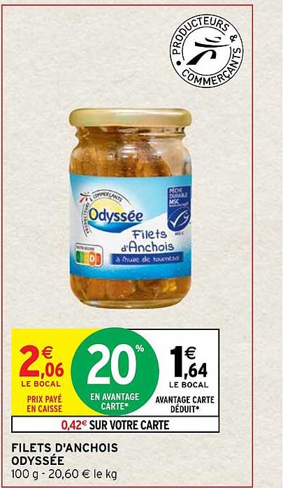 filets d'anchois odyssée