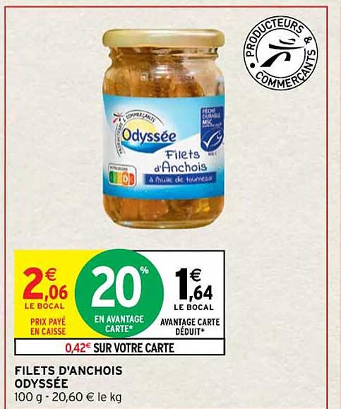 filets d'anchois odyssée