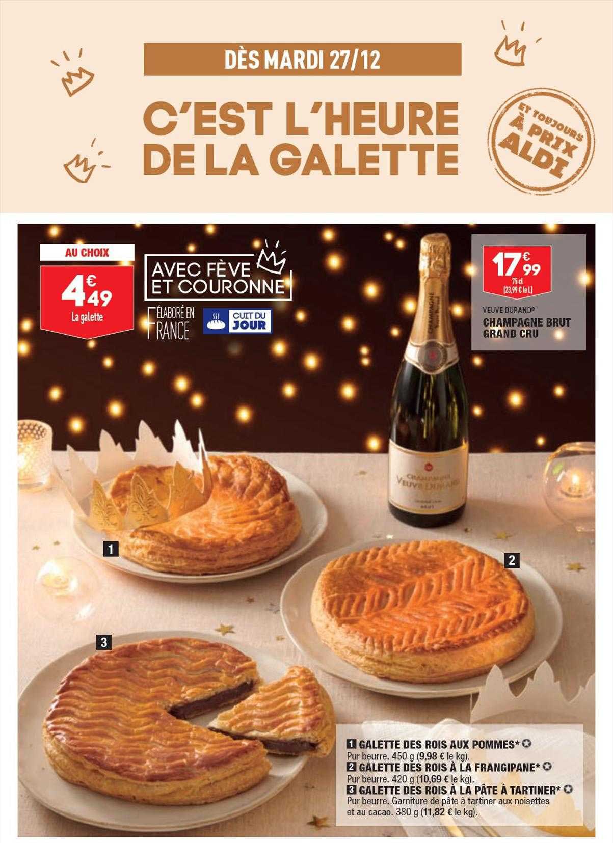 galette des rois aux pommes, galette des rois à la frangipane, galette des rois à la pâte à tartiner