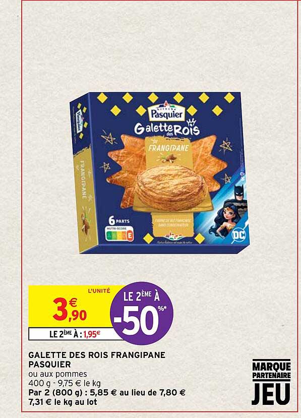 galette des rois frangipane pasquier