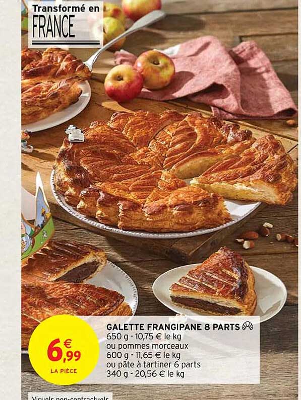 galette frangipane 8 parts