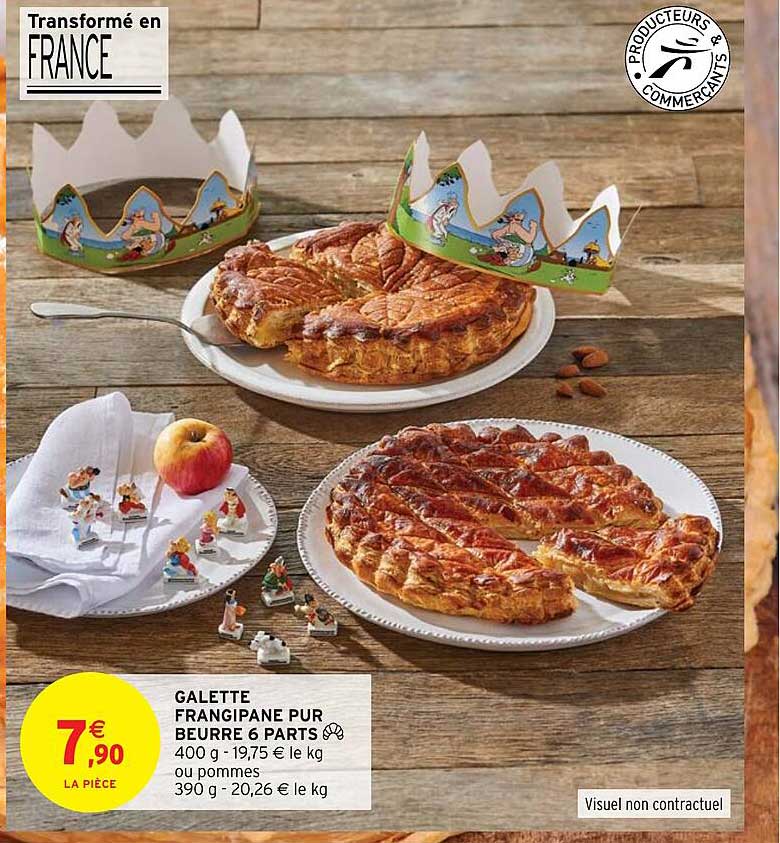 galette frangipane pur beurre 6 parts