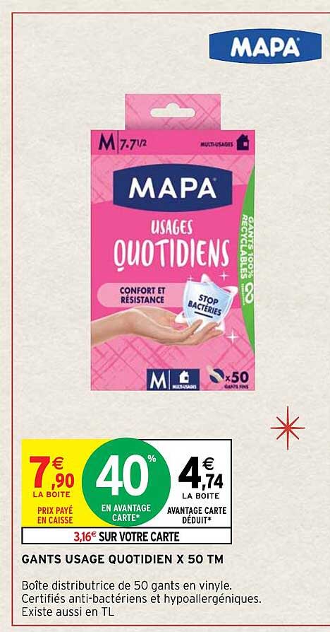 gants usage quotidien x50 tm