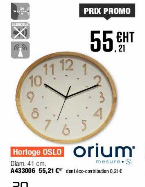 horloge oslo orium mesure