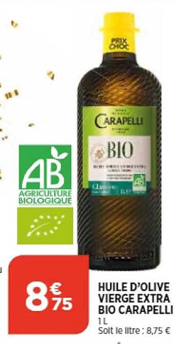 Huile D'olive Vierge Extra Bio Carapelli