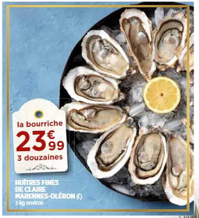 huîtres fines de claire marennes-oléron