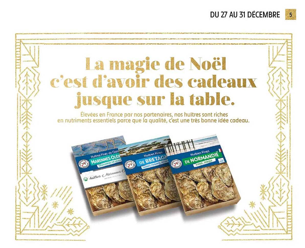 huîtres riches en nutriments essentiels