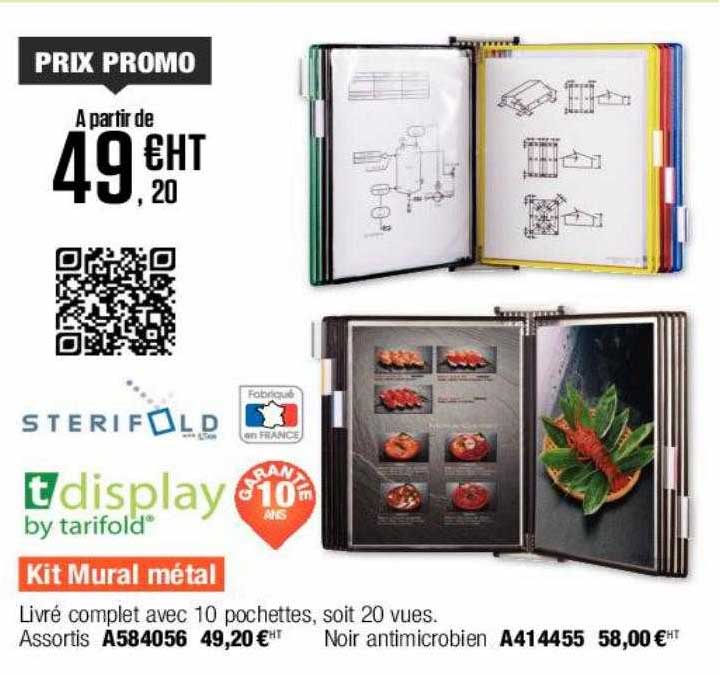 kit mural métal display by tarifold