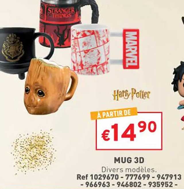 mug 3d harry potter