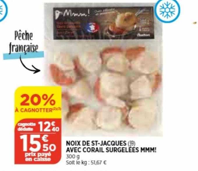 noix de st-jacques avec corail surgelées mmm!