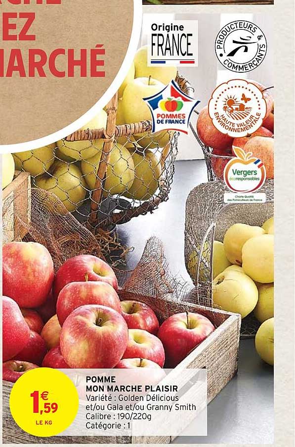 pomme mon marché plaisir