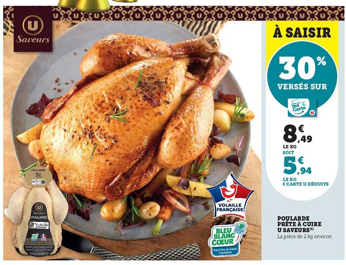 poularde prête à cuire u saveurs