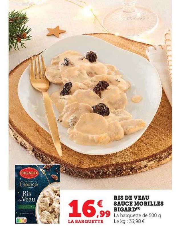 ris de veau sauce morilles bigard