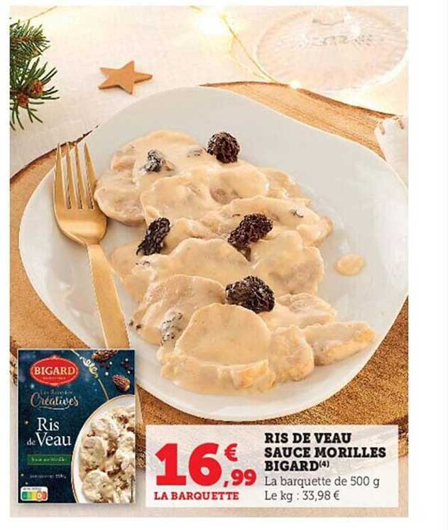 ris de veau sauce morilles bigard