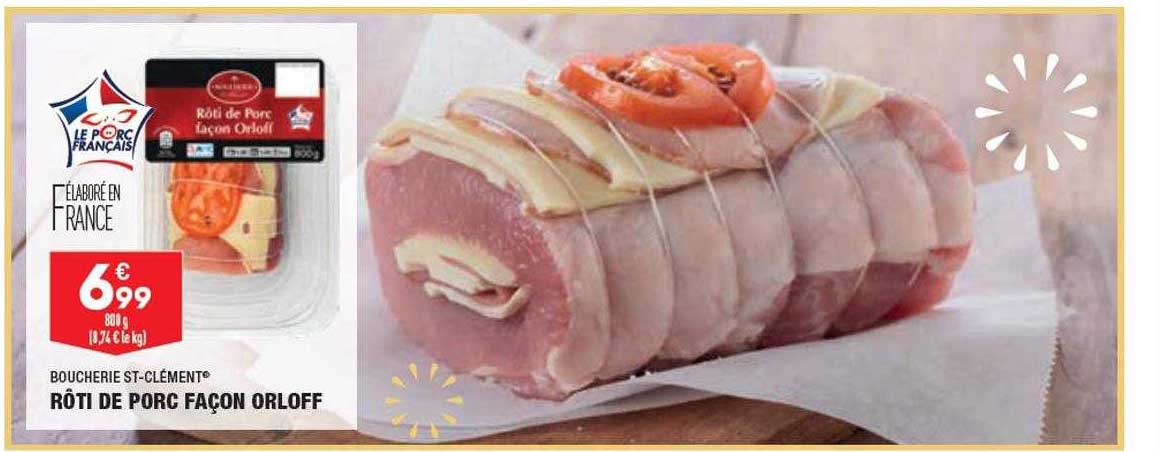 rôti de porc façon orloff boucherie st-clément