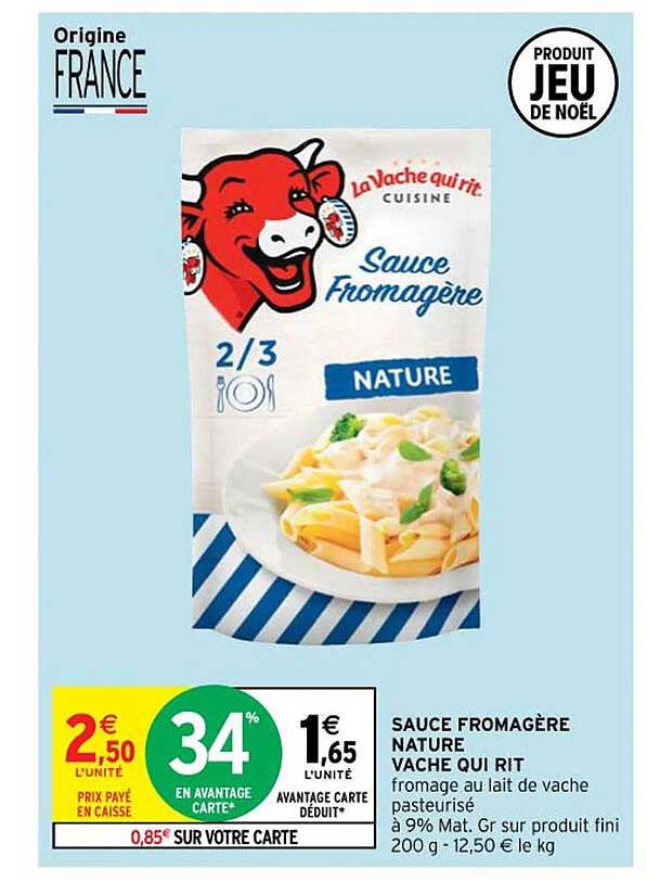 sauce fromagère nature vache qui rit