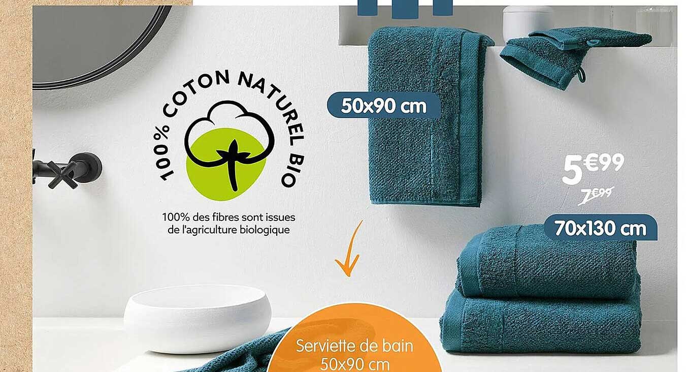 Serviette De Bain 50 X 90 Cm