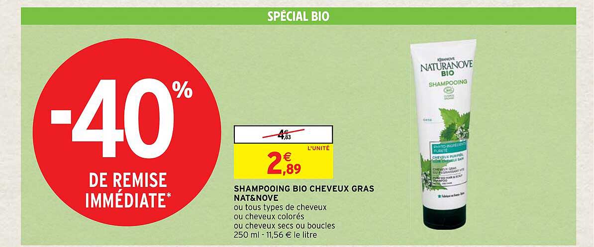shampooing bio cheveux gras nat & nove