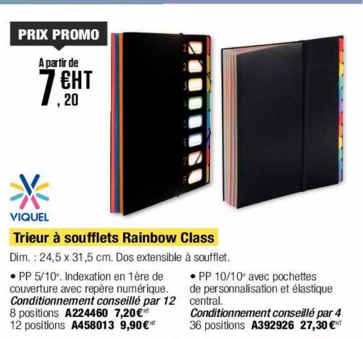 trieur à soufflets rainbow class viquel