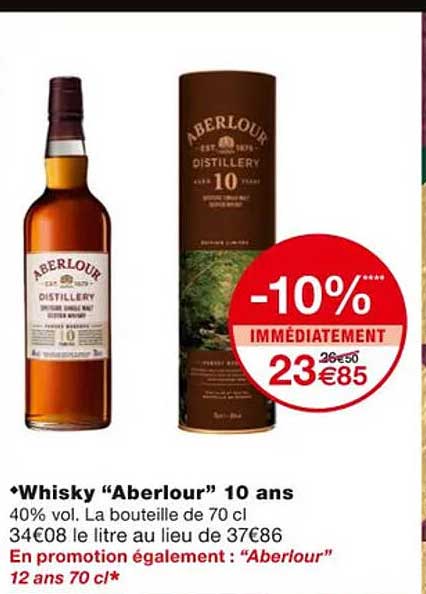 whisky "aberlour" 10 ans