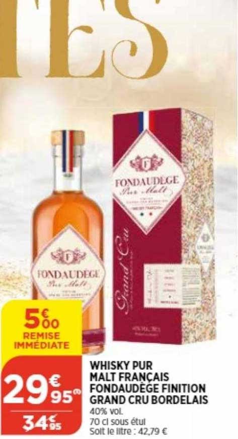whisky pur malt français fondaudège finition grand cru bordelais