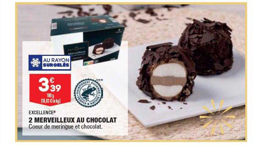 2 merveilleux au chocolat excellence