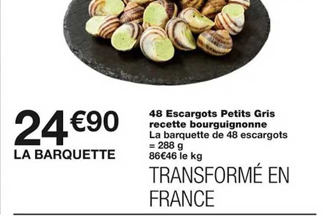 48 escargots petits gris recette bourguignonne
