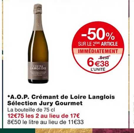 a.o.p. crémant de loire langlois sélection jury gourmet