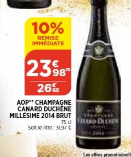 aop champagne canard duchêne millésimé 2014 brut